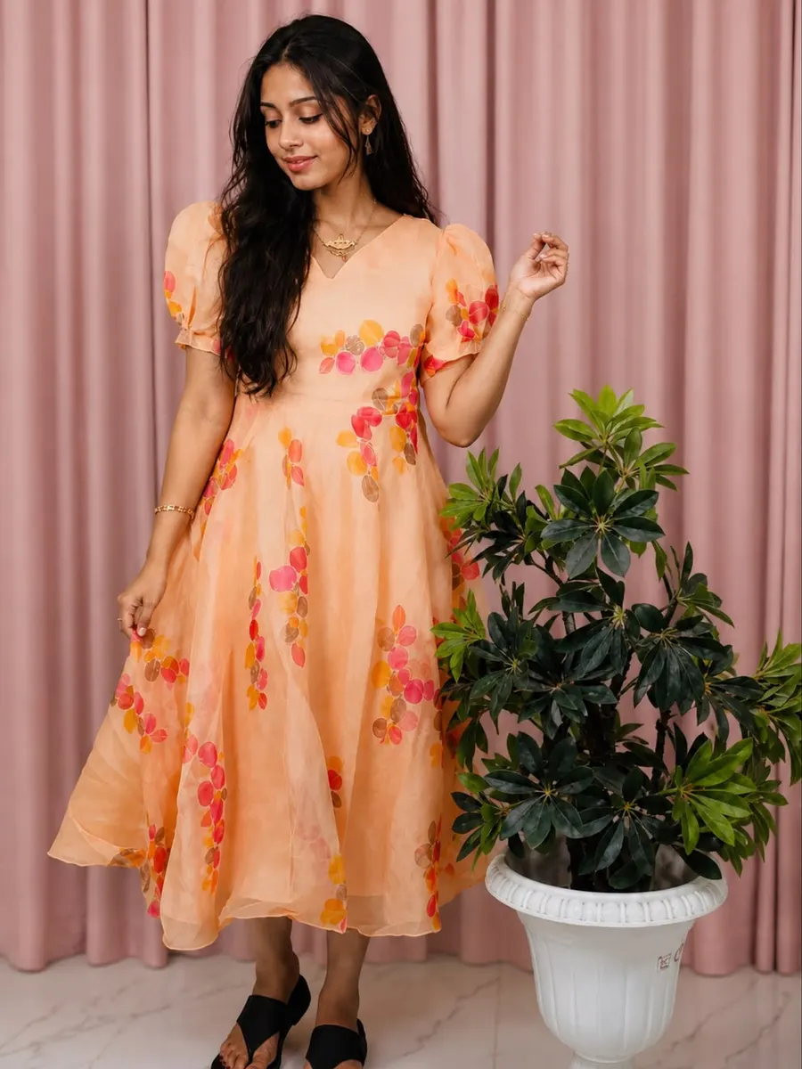 Organza Frocks,Size-L