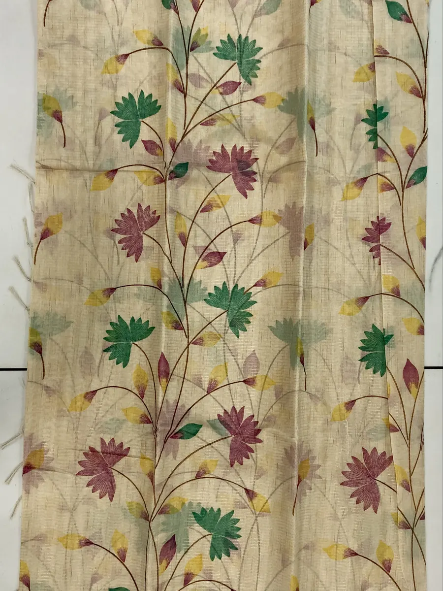Weaving Mistake Chanderi checks Saree