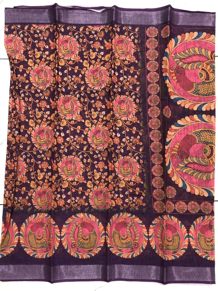 Linen Prints Sarees