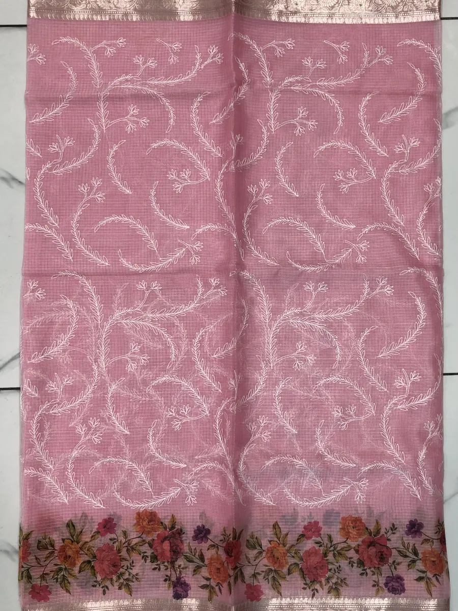 Silk Kota Work Sarees