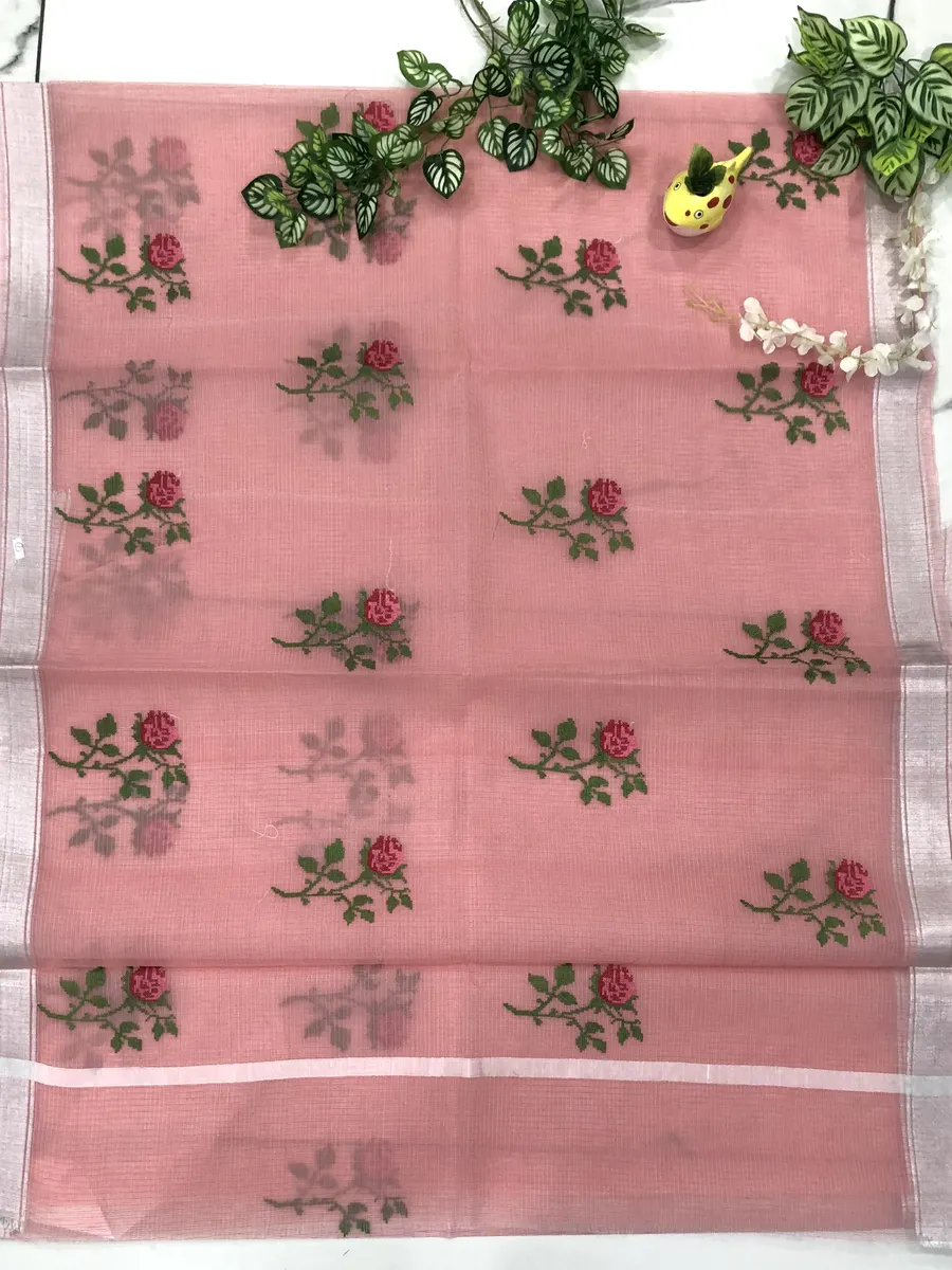 Cotton Kota Work Sarees
