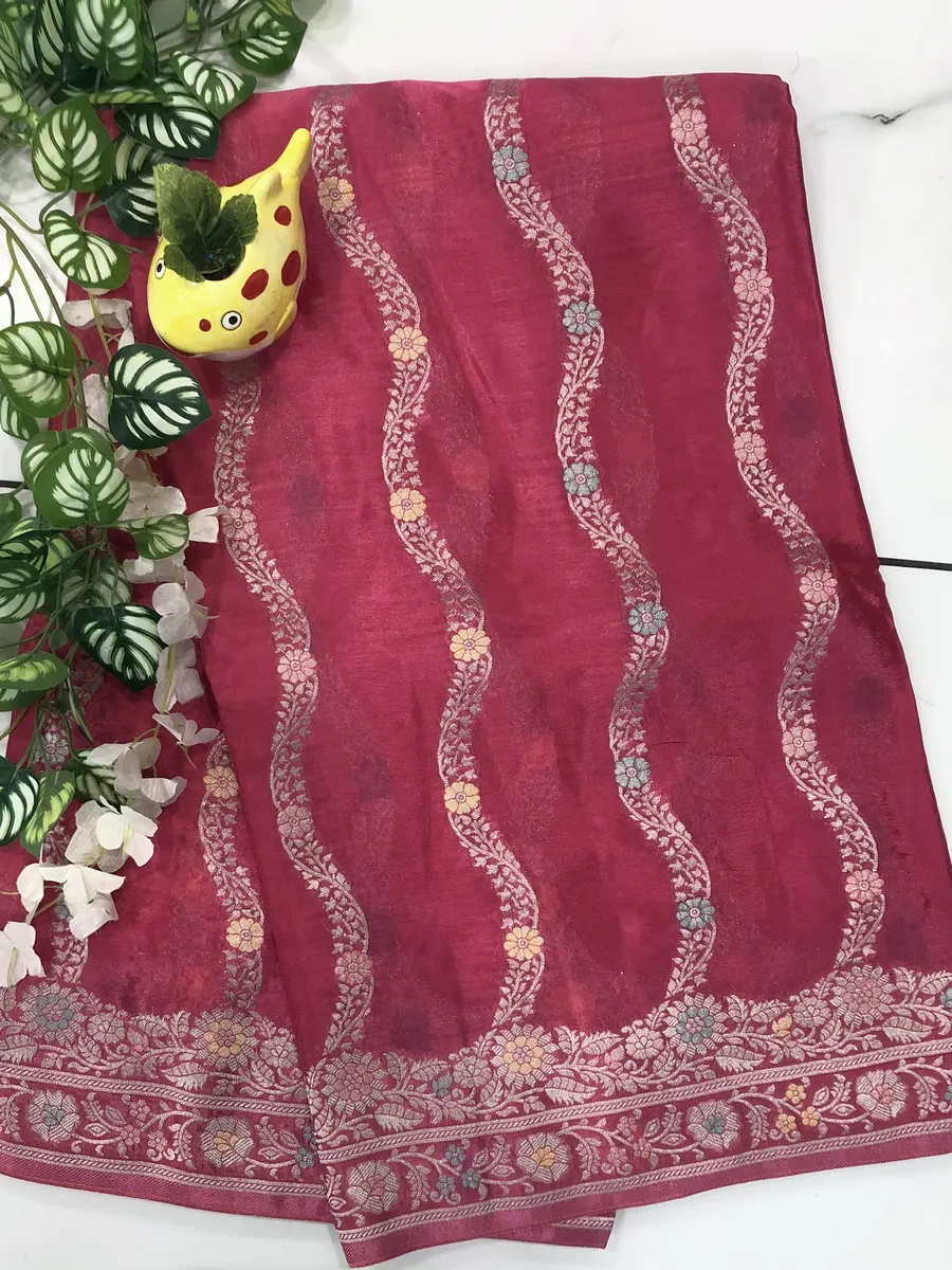 Benaras Chinon Crepes Sarees