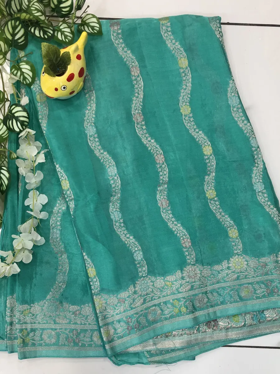 Benaras Chinon Crepes Sarees
