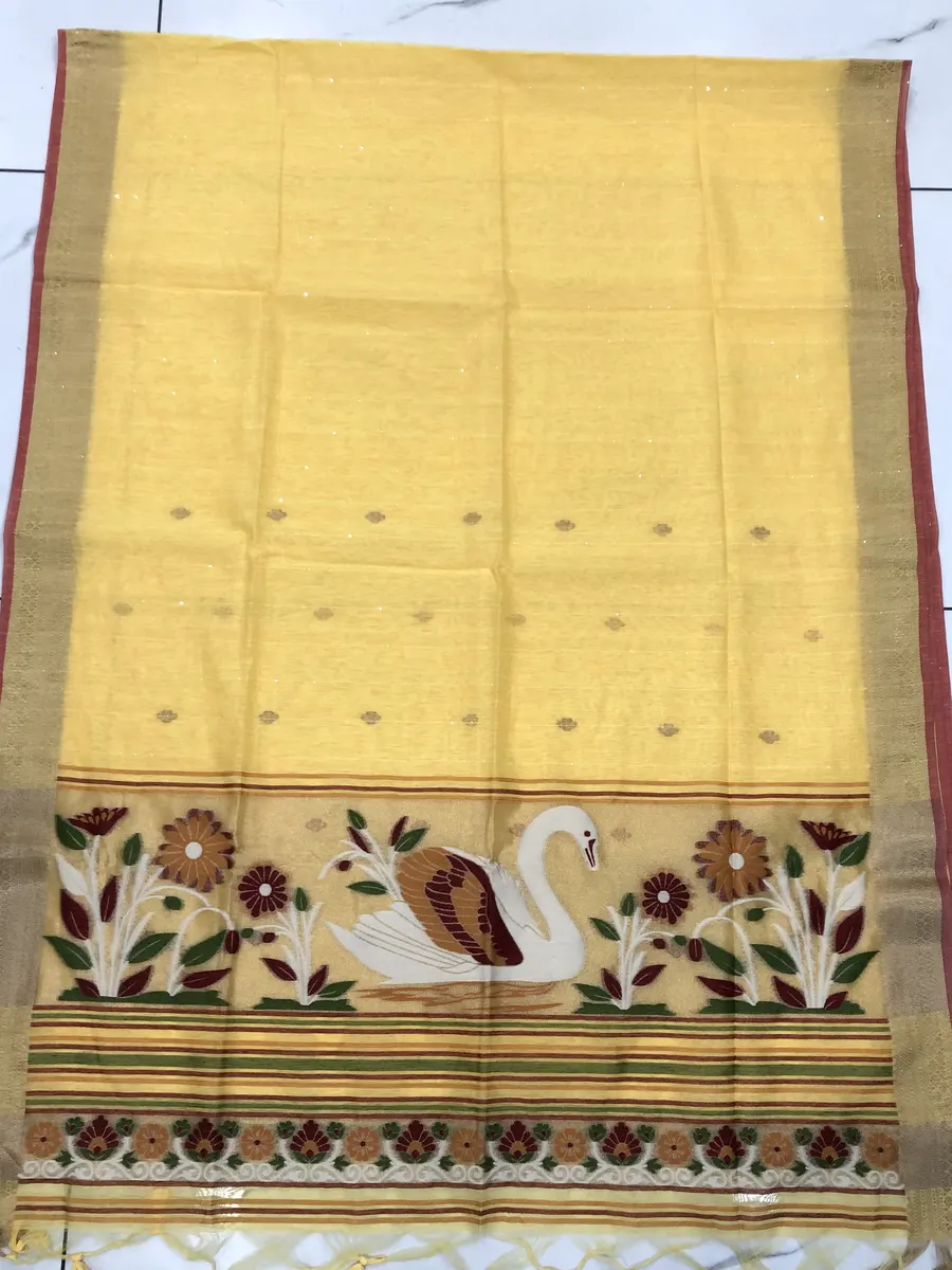 Bailu Cotton With Maslin Sarees