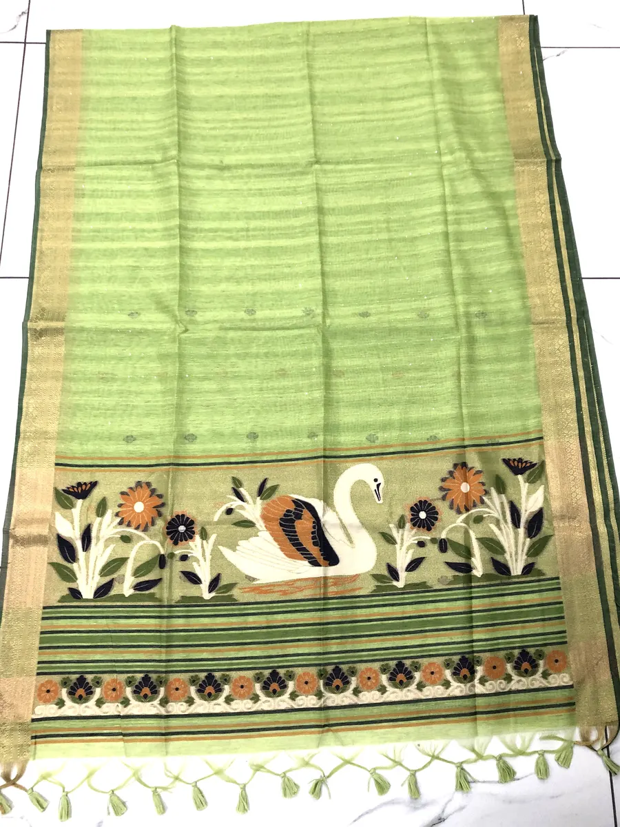 Bailu Cotton With Maslin Sarees