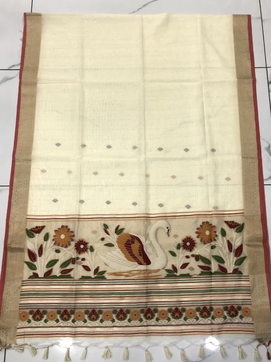 Bailu Cotton With Maslin Sarees