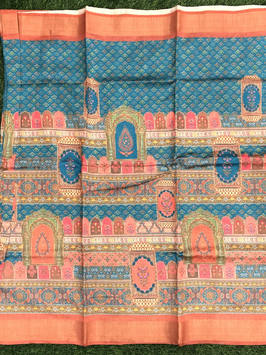 Tusser Printed Sarees