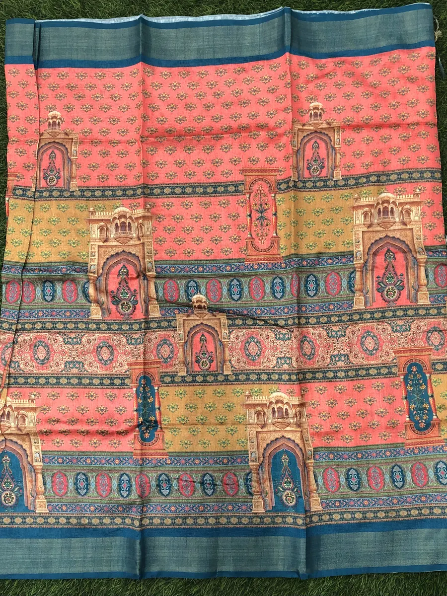 Tusser Printed Sarees