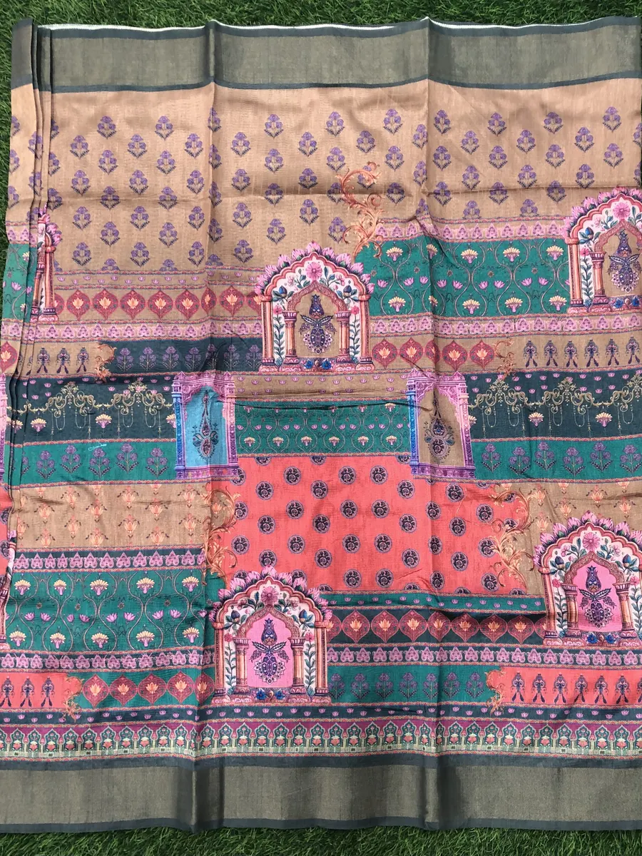 Tusser Printed Sarees