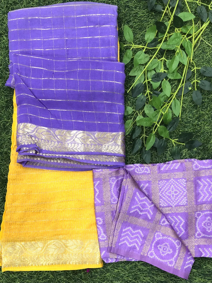 2 D Georgette Sarees