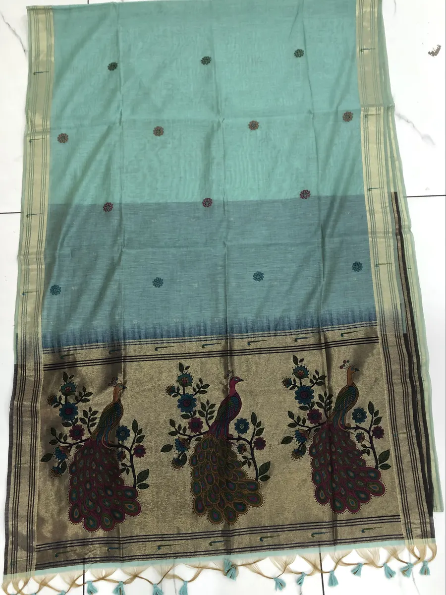 Munga Jamdhani Sarees