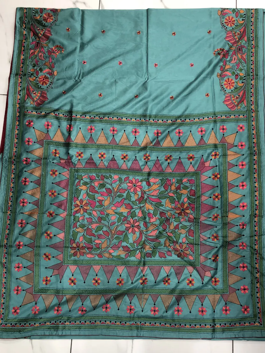 Tusser Handwork Sarees