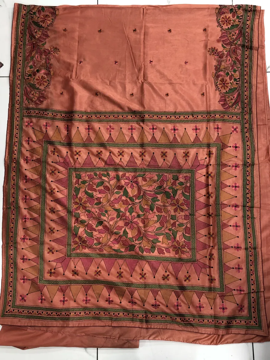 Tusser Handwork Sarees