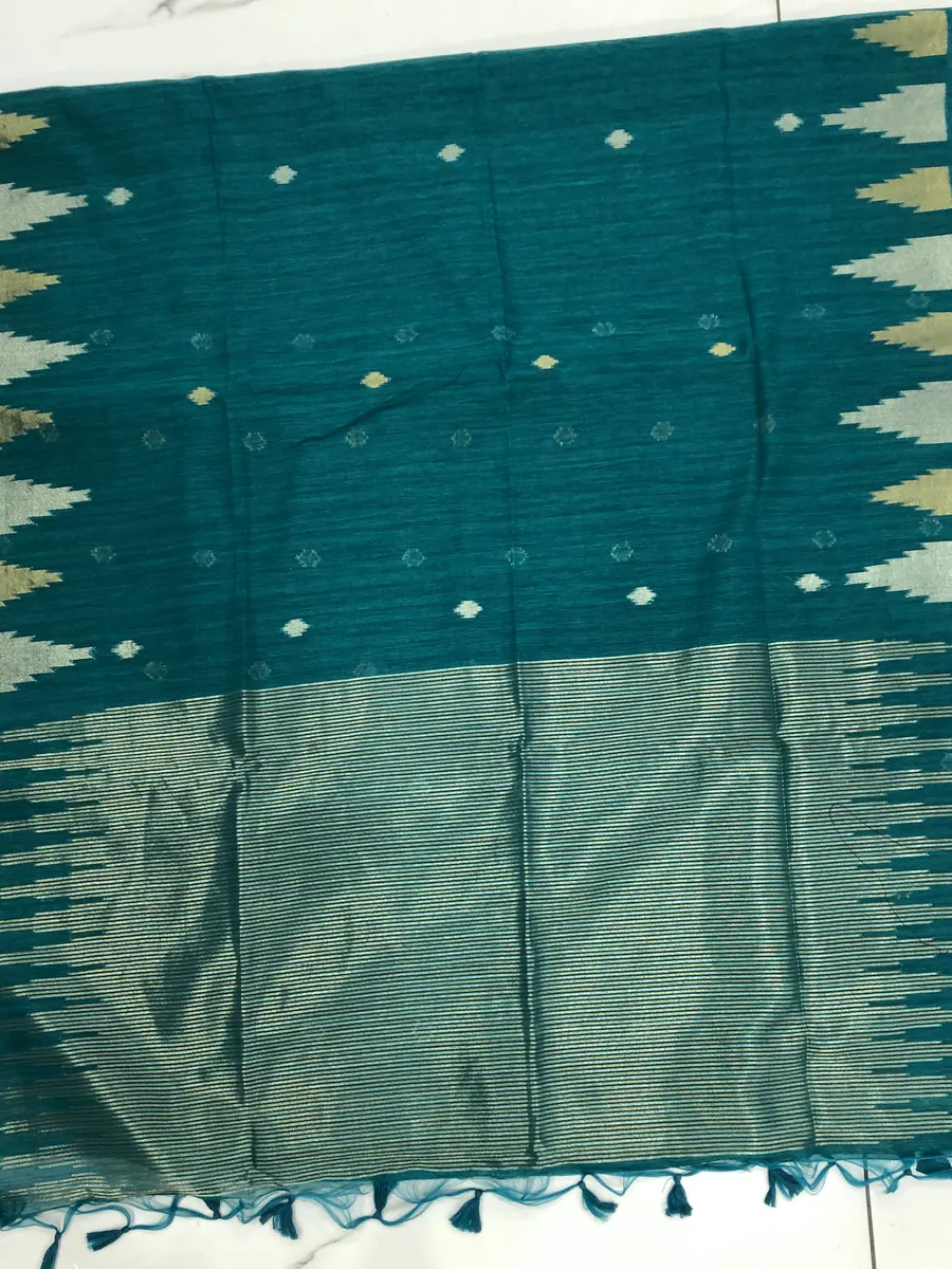 Linen Jamdhani Sarees