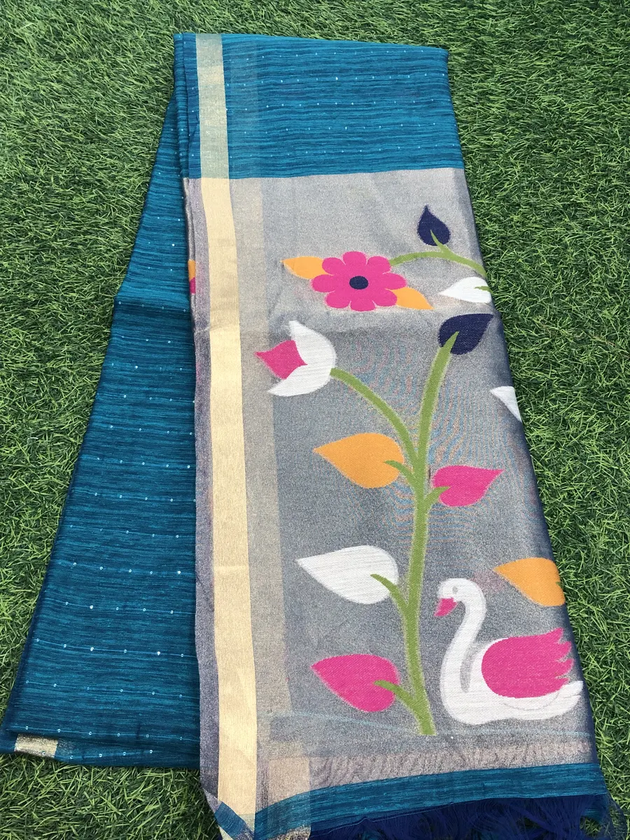 Linen Jamdhani Sarees