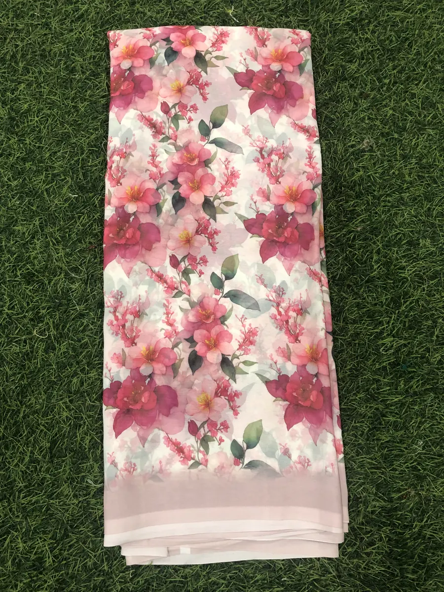 Swiss Georgette Saree