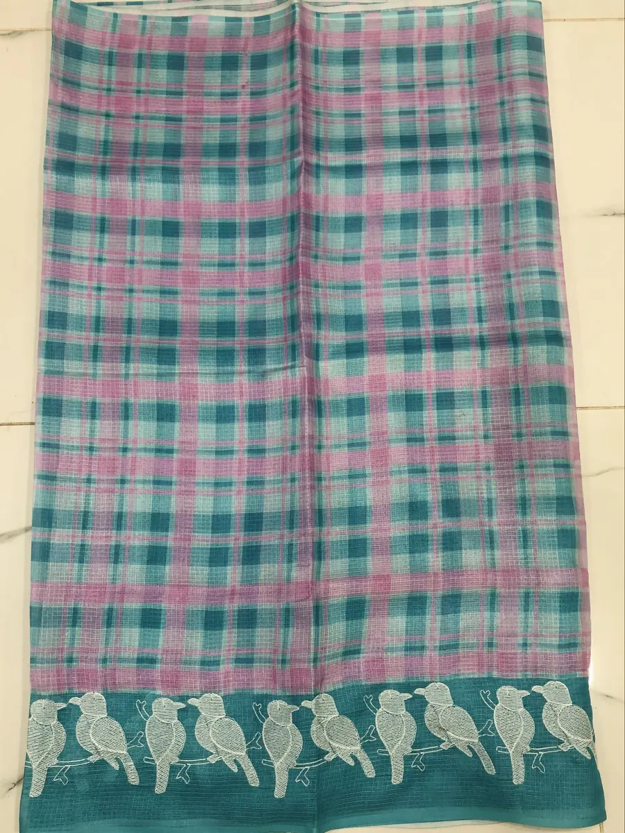 Silk Kota checks saree