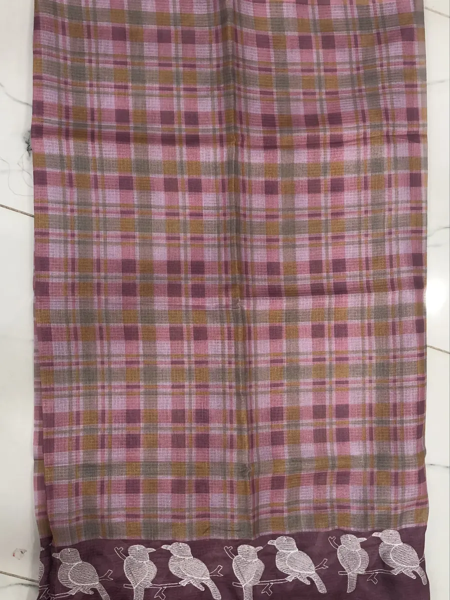 Silk Kota checks saree
