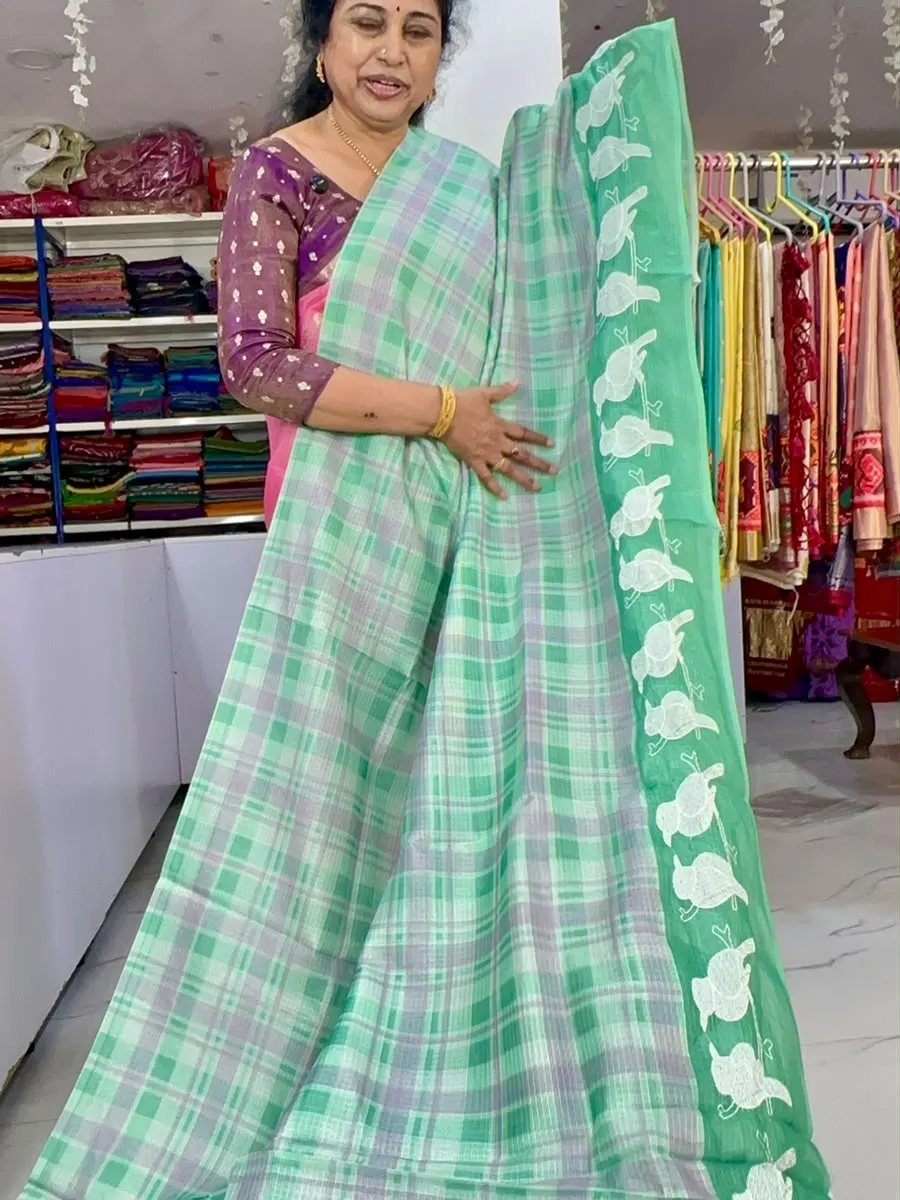 Silk Kota checks saree