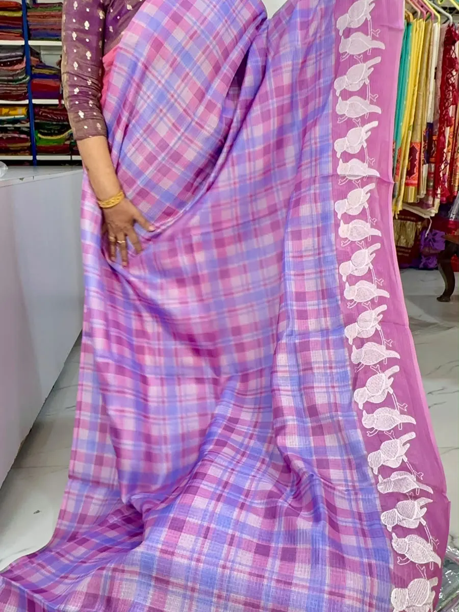 Silk Kota checks saree
