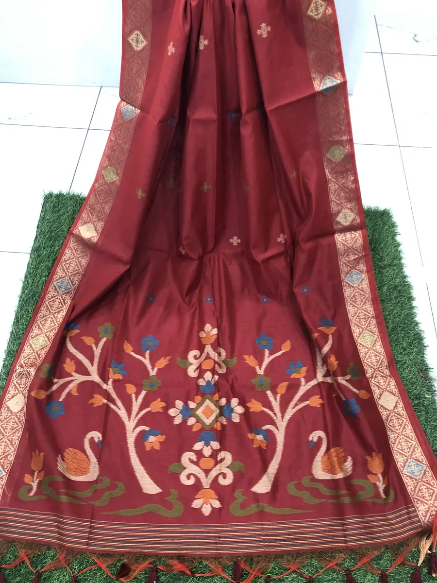 Linen Jamdhani Sarees