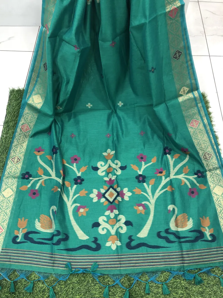 Linen Jamdhani Sarees