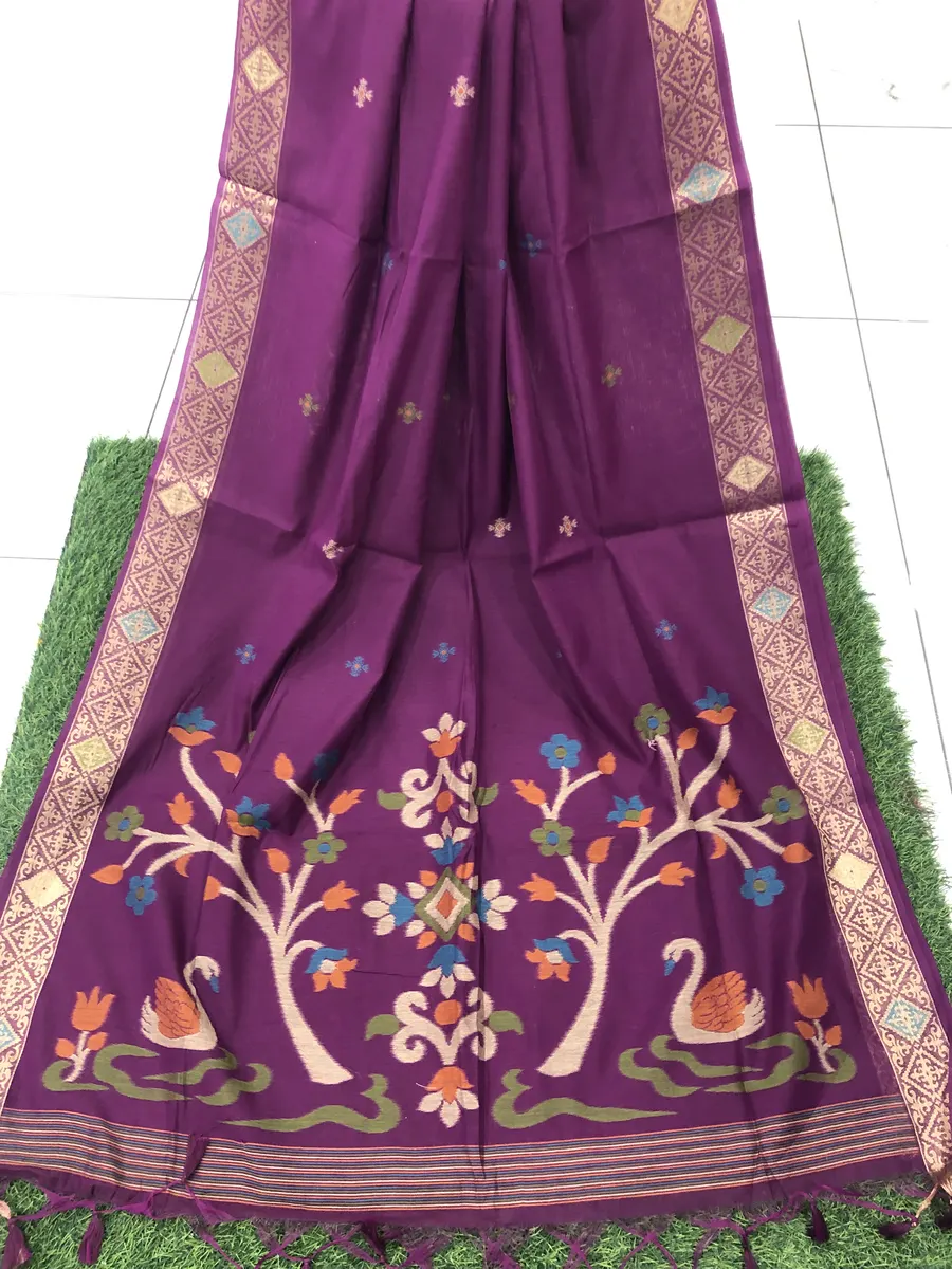Linen Jamdhani Sarees