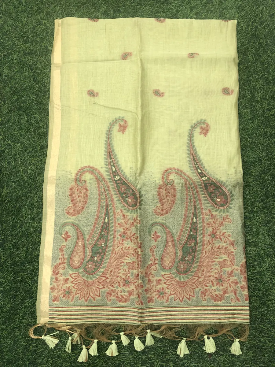 Linen Jamdhani Sarees
