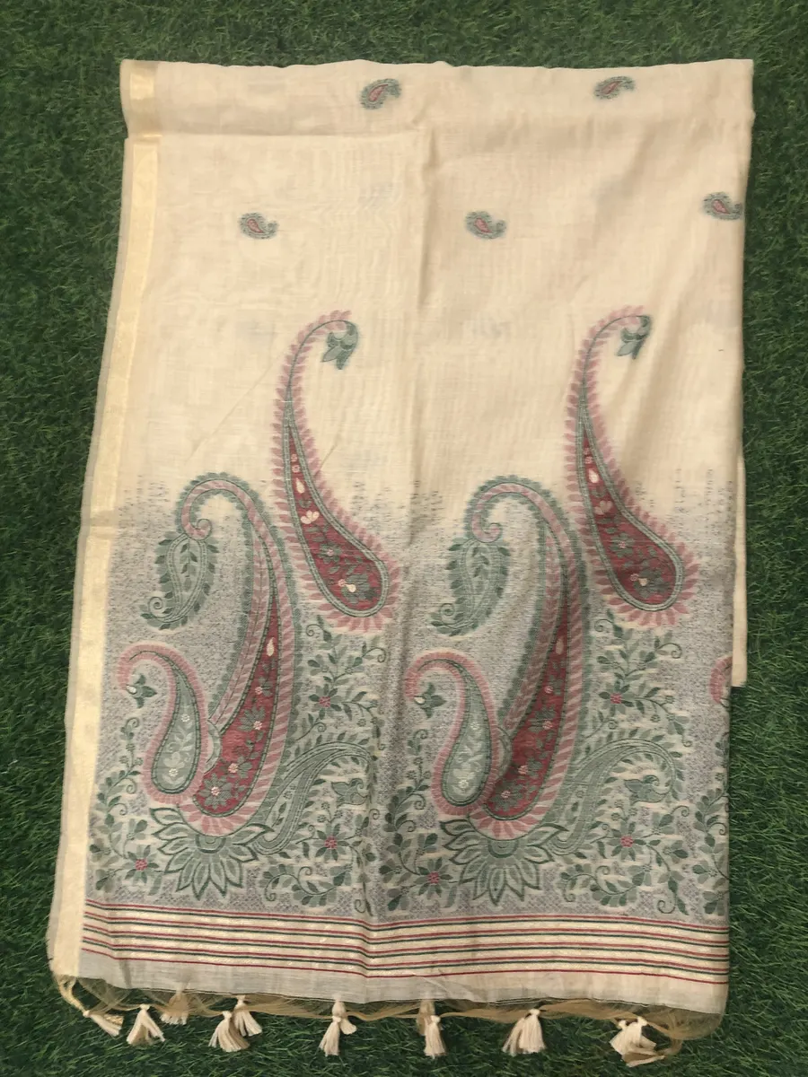 Linen Jamdhani Sarees