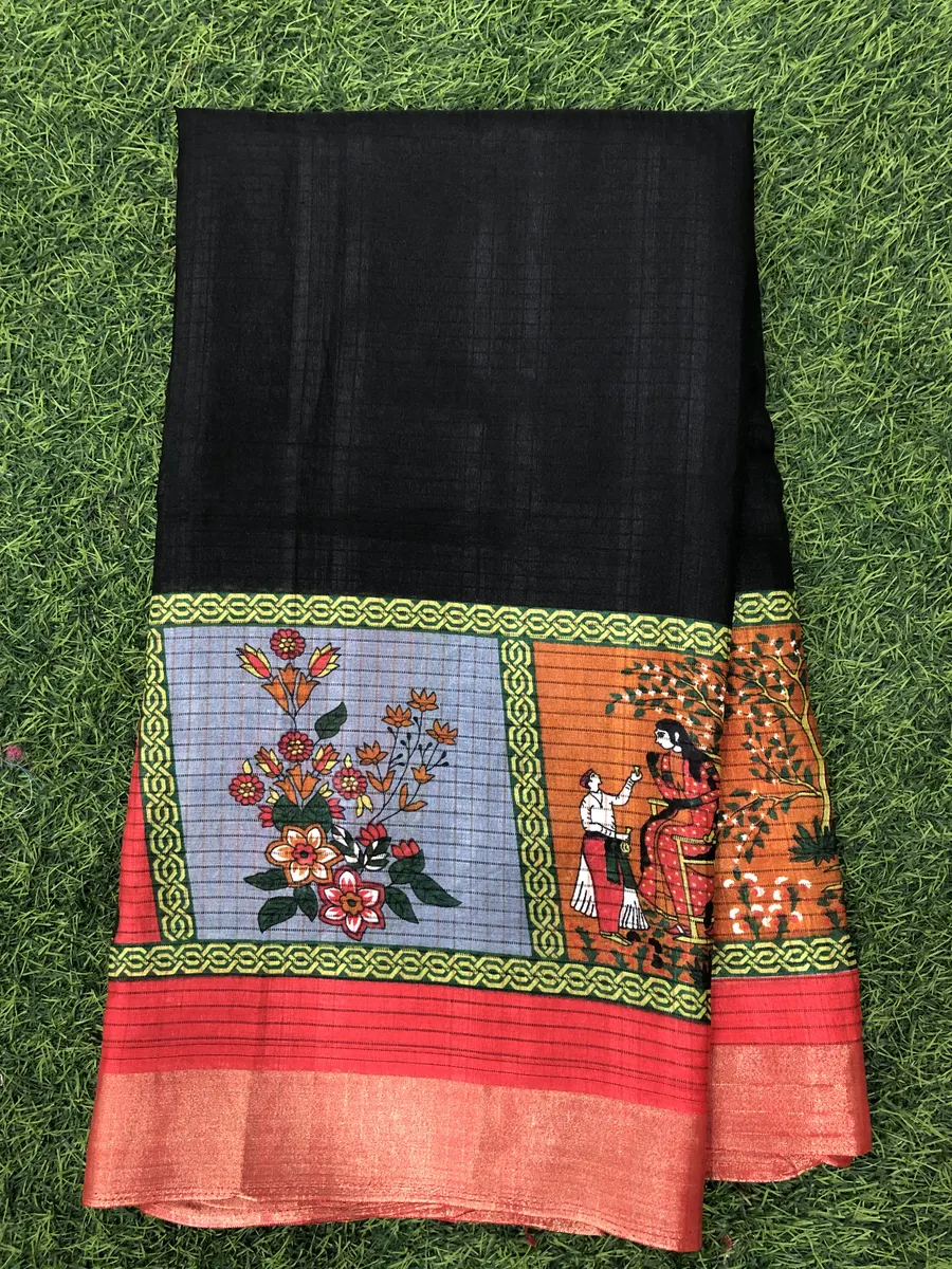 Semi Tusser Sarees