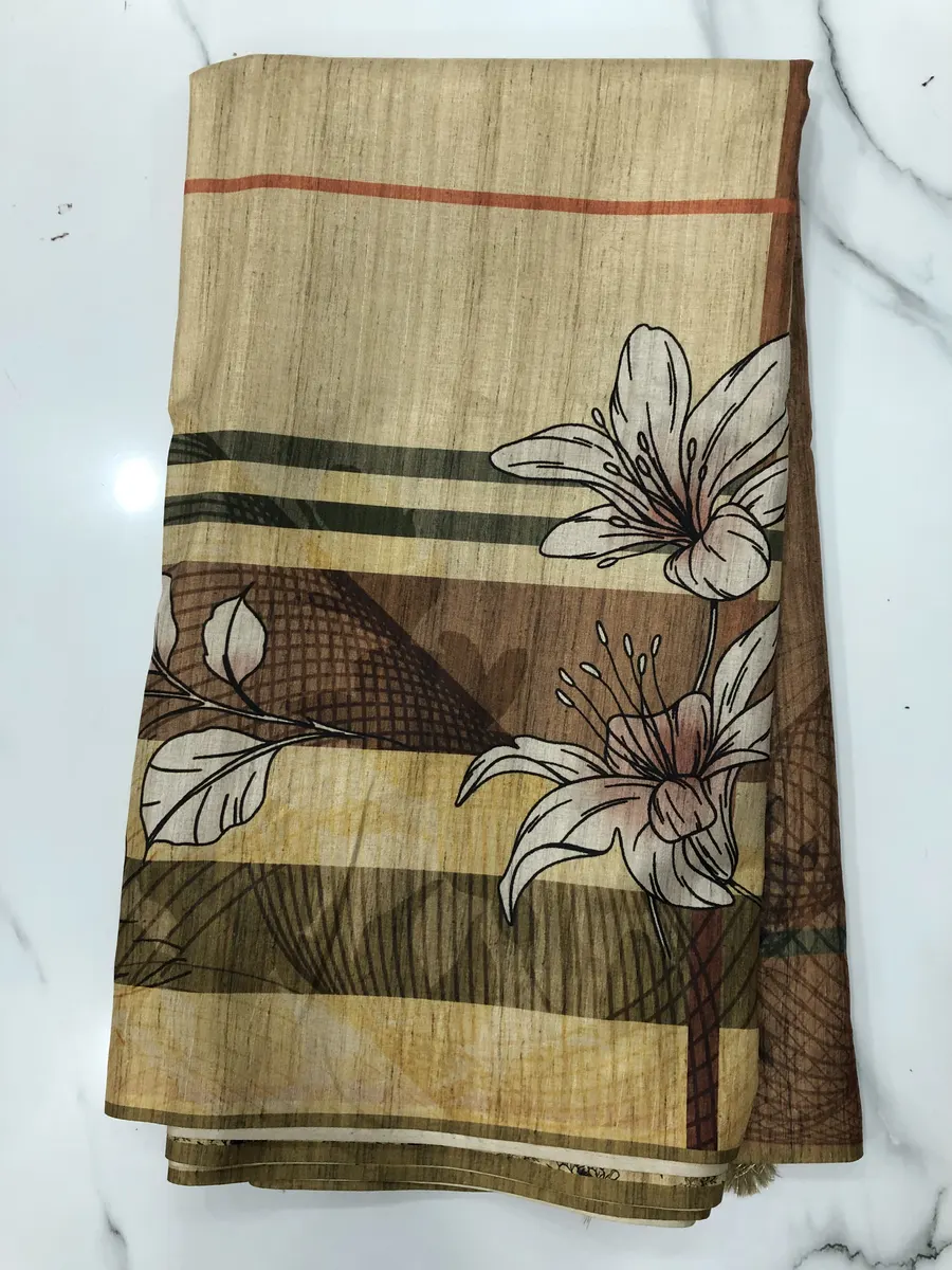 Semi Tusser Sarees