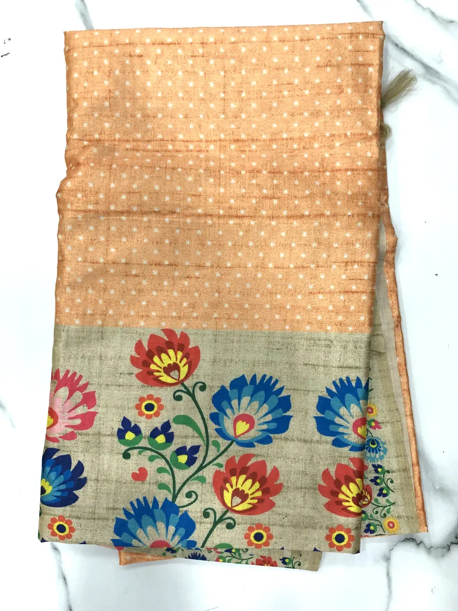 Semi Tusser Sarees
