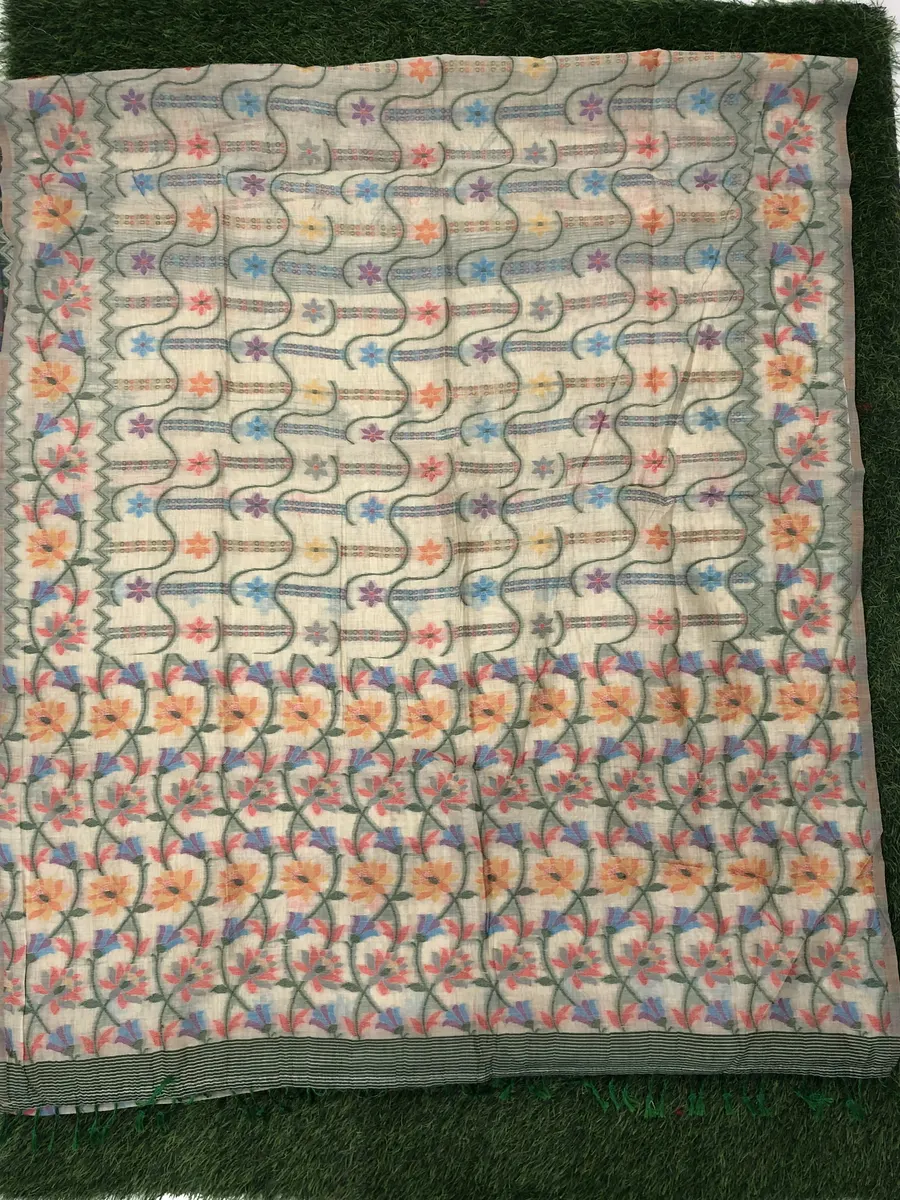 Linen Jamdhani Sarees