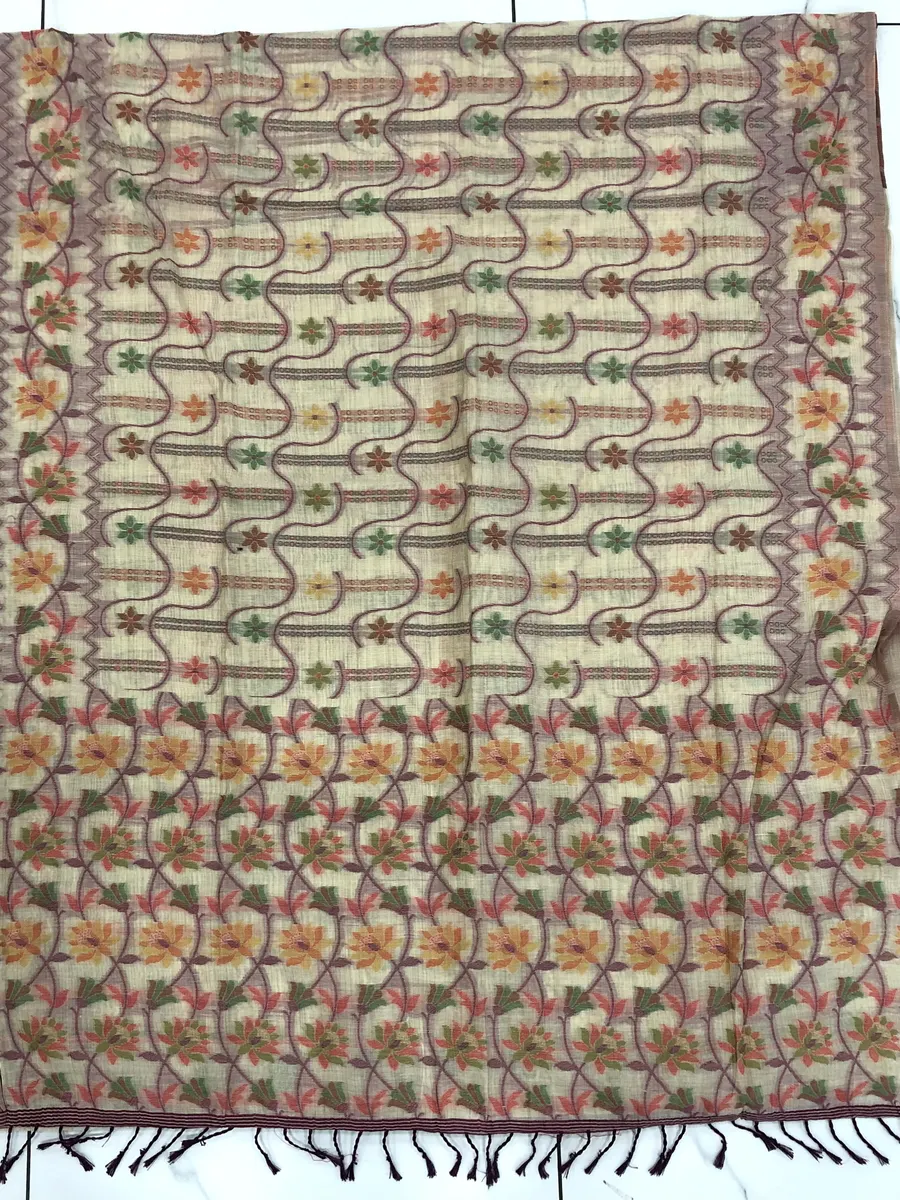 Linen Jamdhani Sarees