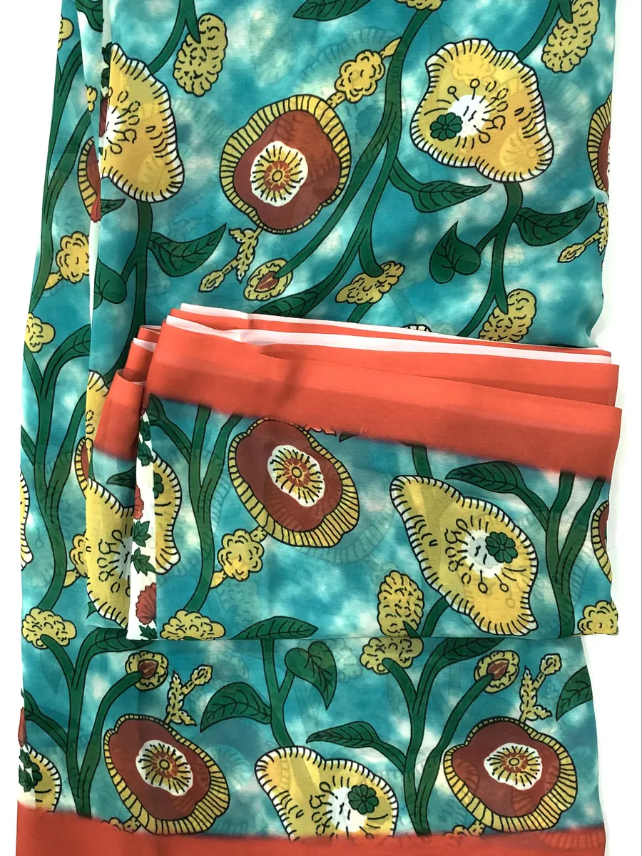 Georgette Kalamkari Sarees