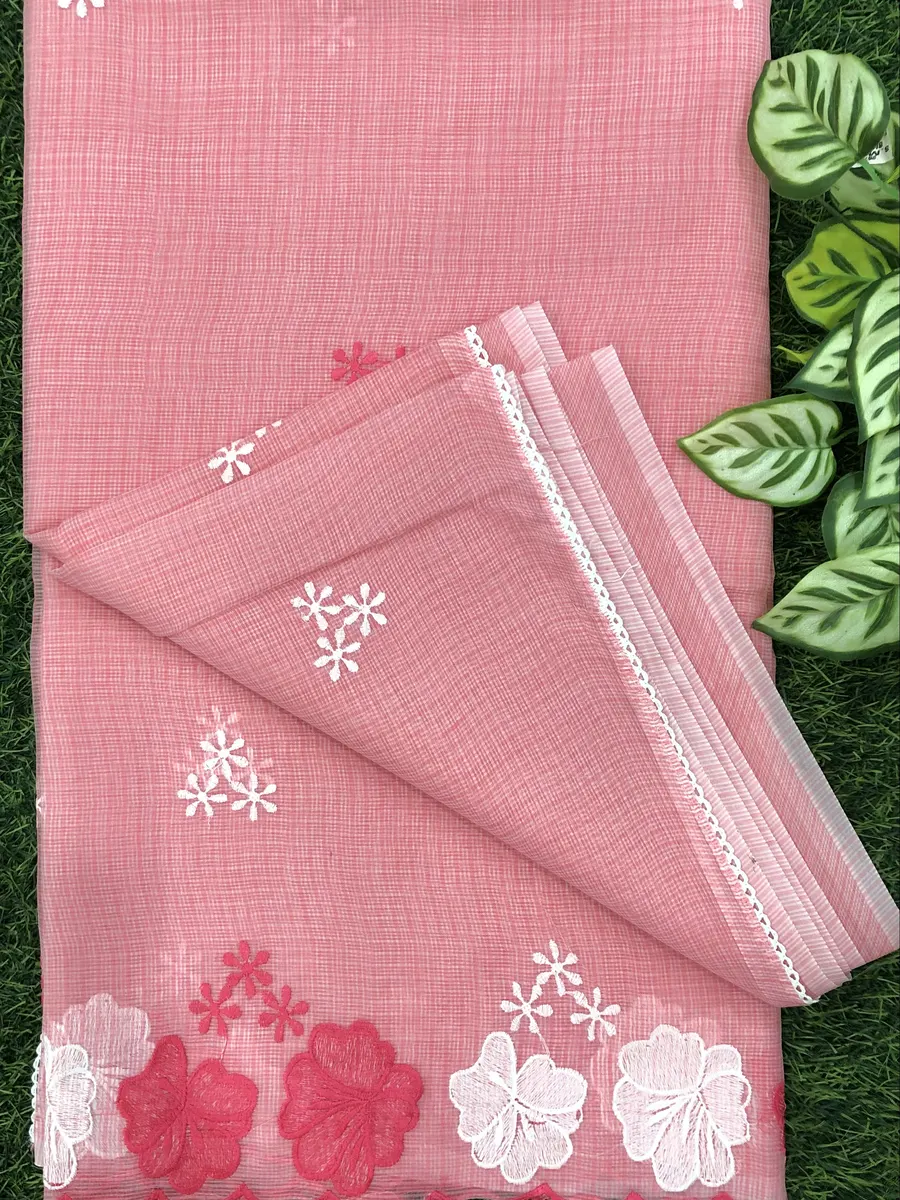 Cotton Kota Work Sarees