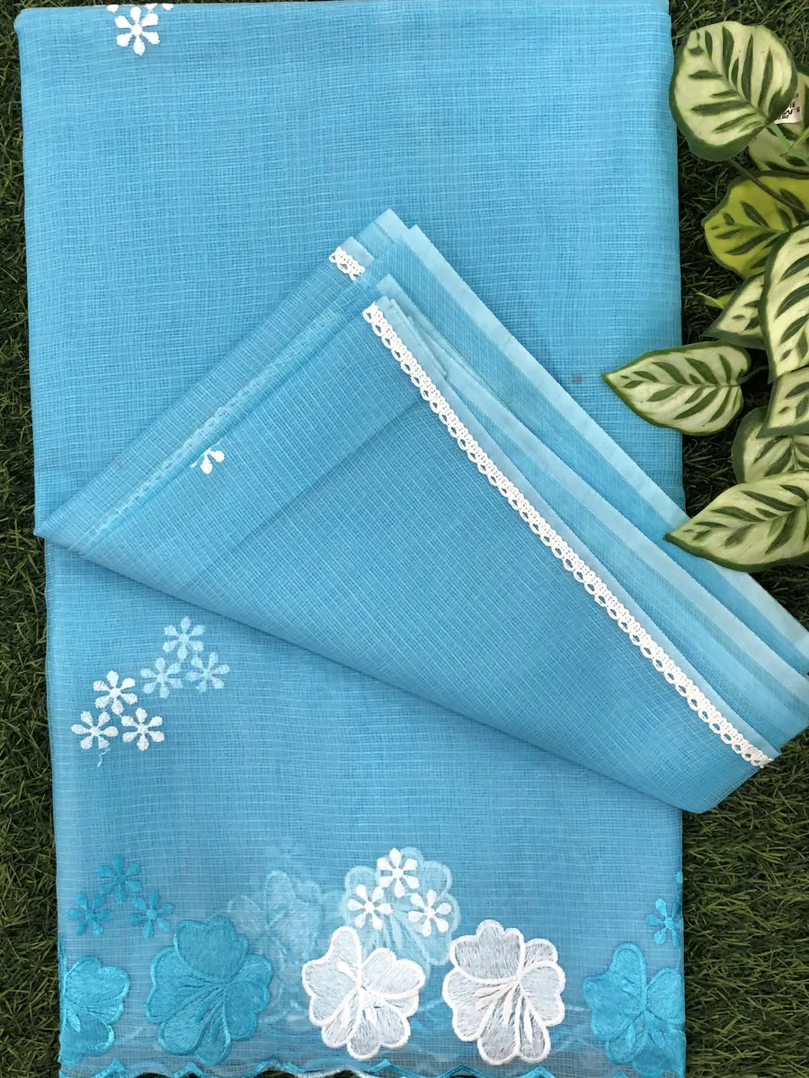 Cotton Kota Work Sarees