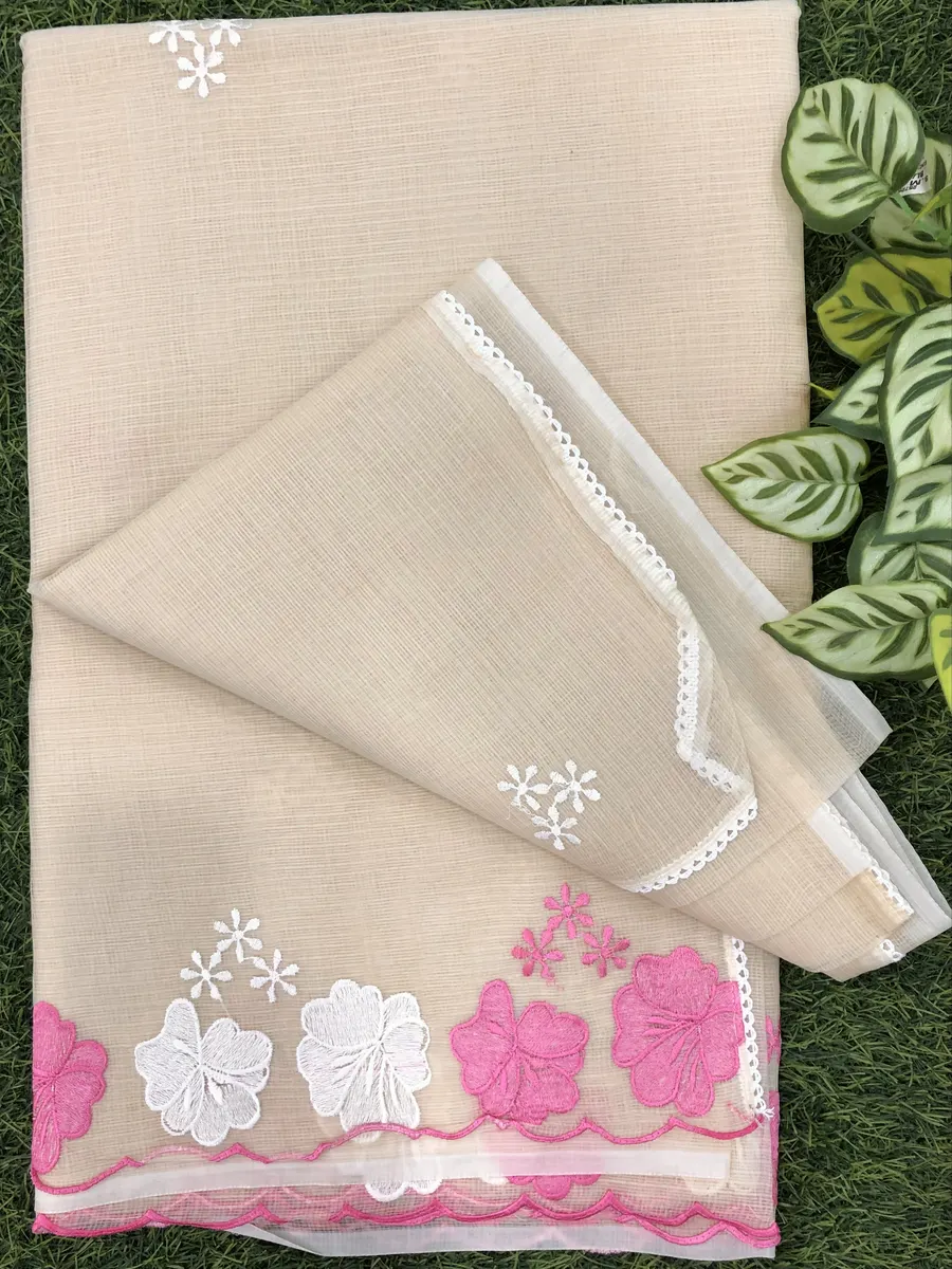 Cotton Kota Work Sarees