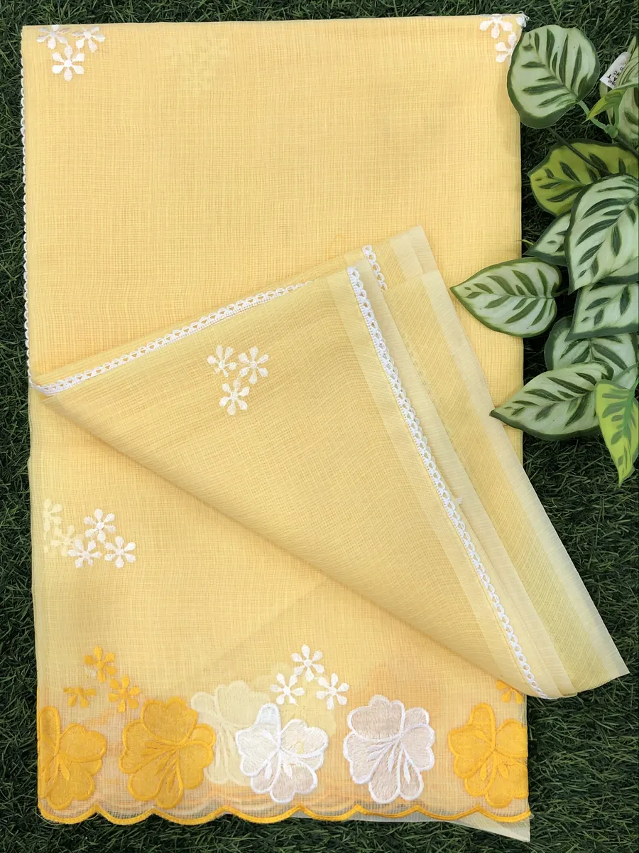 Cotton Kota Work Sarees