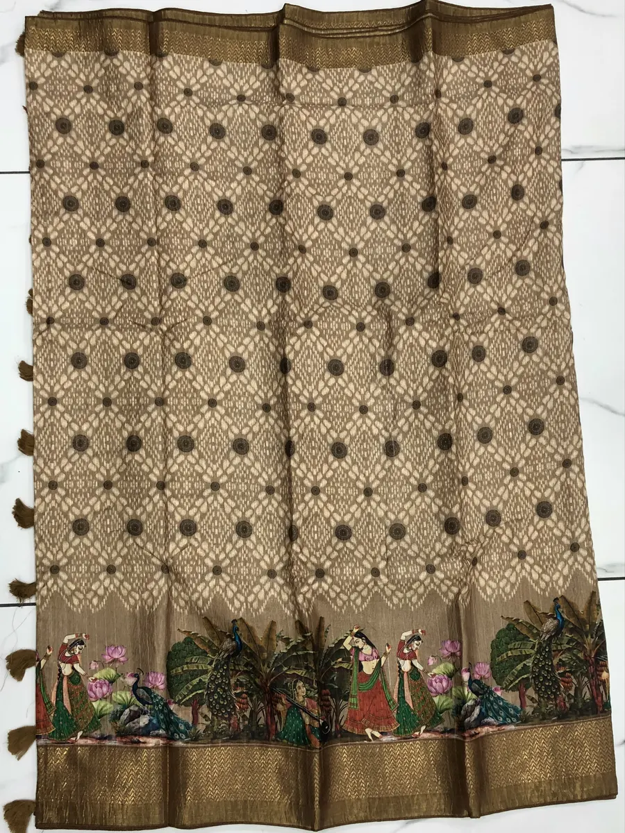 Semi Tusser Sarees