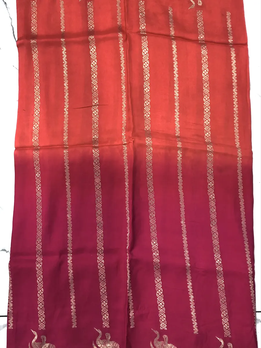 Chinon Crepes Shaded Sarees