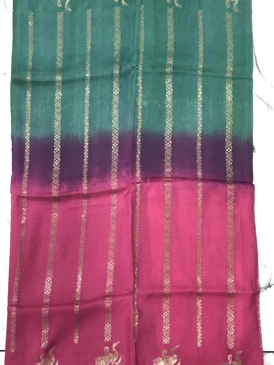 Chinon Crepes Shaded Sarees