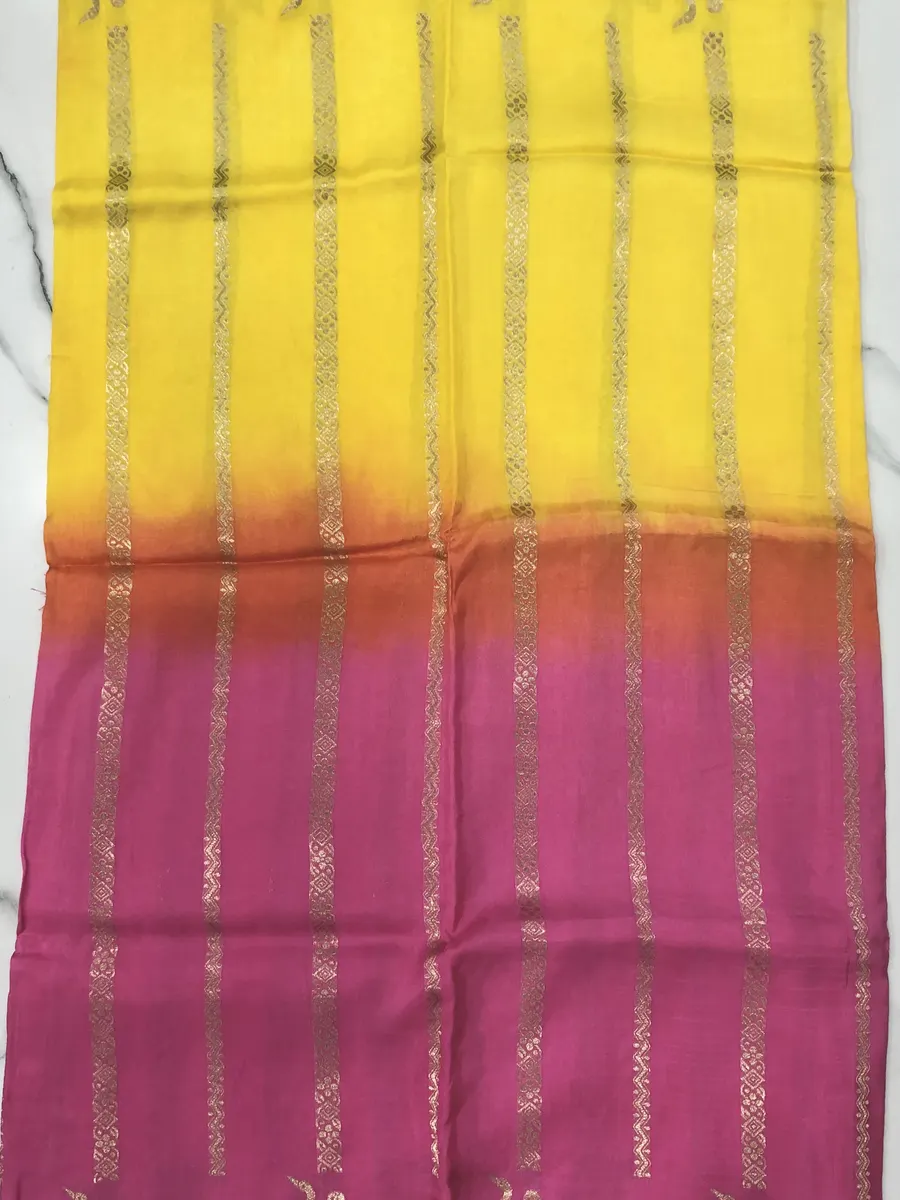 Chinon Crepes Shaded Sarees