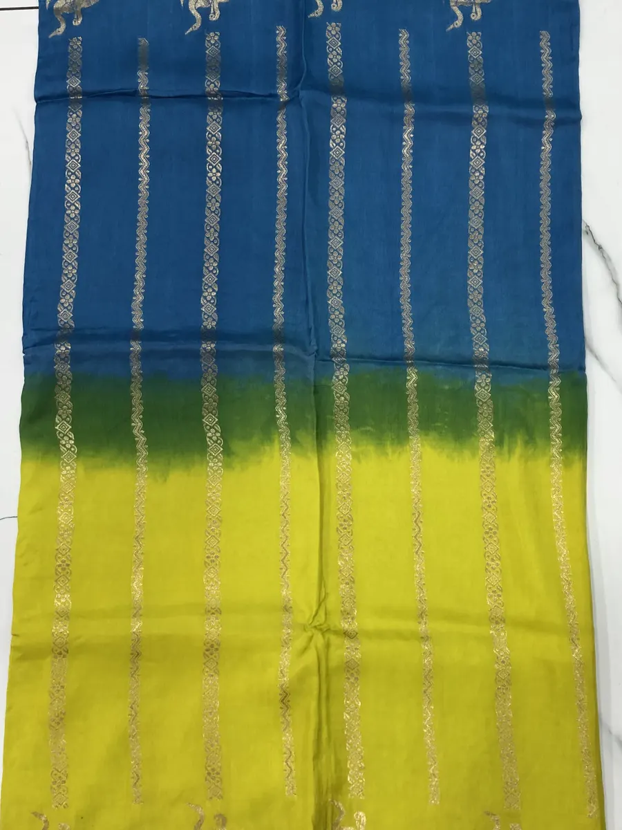 Chinon Crepes Shaded Sarees