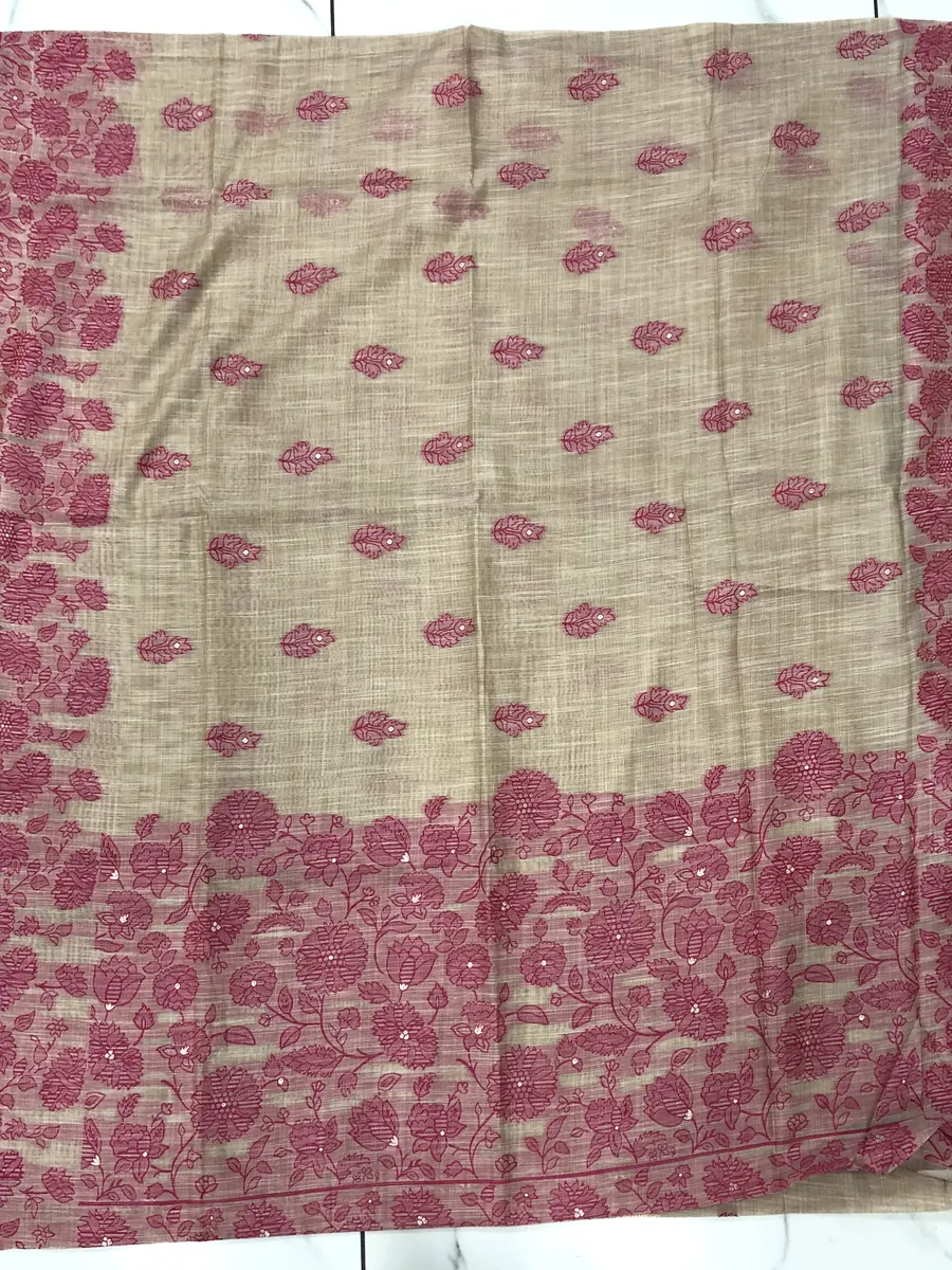 Linen Jamdhani Sarees