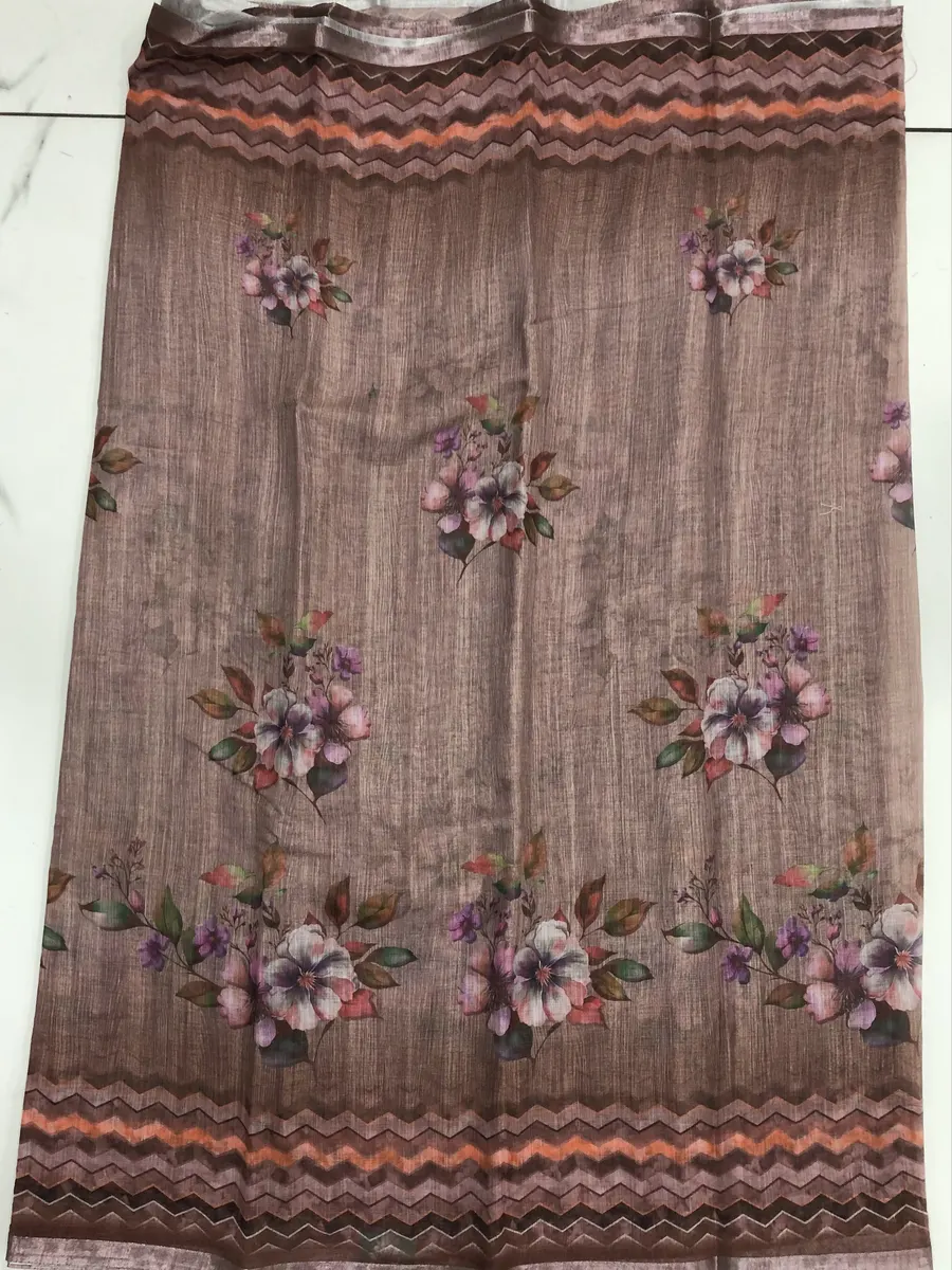 Linen Prints Sarees