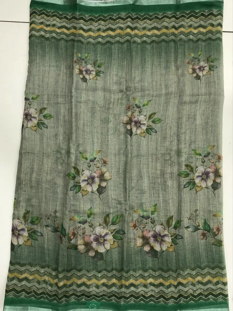 Linen Prints Sarees