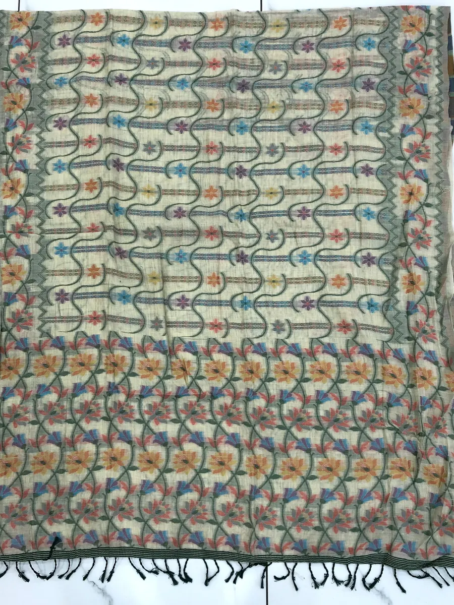 Linen Jamdhani Sarees